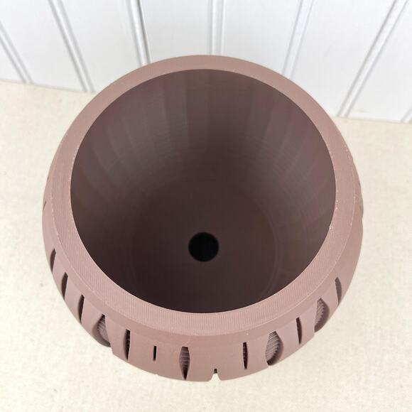 Modern Geometric Planter, Split Planter Pot, Cutout Design, Indoor Flower Pot - Picture 4 of 10